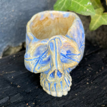 Load image into Gallery viewer, SkullSplitter Micro Mug in Green, Brown or Periwinkle