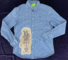 Load image into Gallery viewer, Folk Singin’ Animals Patched Button Down Shirt, Medium