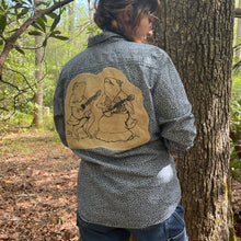 Load image into Gallery viewer, Folk Singin’ Animals Patched Button Down Shirt, Medium