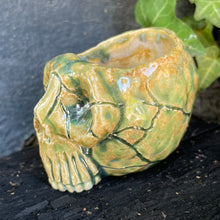 Load image into Gallery viewer, SkullSplitter Micro Mug in Green, Brown or Periwinkle