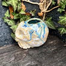 Load image into Gallery viewer, SkullSplitter Open-Topped Decorative Skulls in Nordic Glacier or Copper Patina