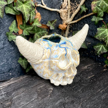 Load image into Gallery viewer, Demon Slayer Open-Topped Decorative Skull in Nordic Glacier