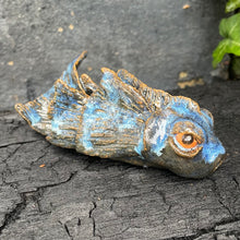 Load image into Gallery viewer, Koi Fish Friends in Orange and Opalescent Blue