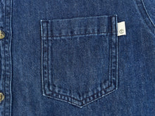 Load image into Gallery viewer, Patched Denim Button Down Shirt, Medium