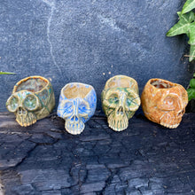 Load image into Gallery viewer, SkullSplitter Micro Mug in Green, Brown or Periwinkle