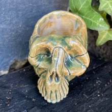 Load image into Gallery viewer, SkullSplitter Micro Mug in Green, Brown or Periwinkle