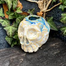 Load image into Gallery viewer, SkullSplitter Open-Topped Decorative Skulls in Nordic Glacier or Copper Patina