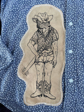 Load image into Gallery viewer, Folk Singin’ Animals Patched Button Down Shirt, Medium