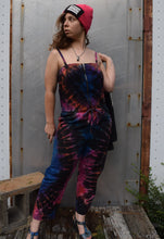 Load image into Gallery viewer, Dark Rainbow Cotton Zip-Up Jumpsuit Size 2