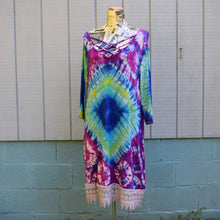 Load image into Gallery viewer, Purple Limeade Rayon Dress Size Large
