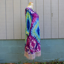 Load image into Gallery viewer, Purple Limeade Rayon Dress Size Large