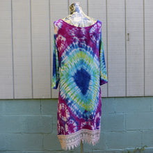 Load image into Gallery viewer, Purple Limeade Rayon Dress Size Large