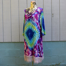 Load image into Gallery viewer, Purple Limeade Rayon Dress Size Large