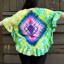 Load image into Gallery viewer, Minds Eye Tie Dye Boho Top, Femme Size 38