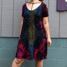 Load image into Gallery viewer, Planetary Daze Rayon/Spandex Tee Shirt Dress, Size Small
