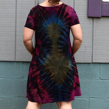 Load image into Gallery viewer, Planetary Daze Rayon/Spandex Tee Shirt Dress, Size Small