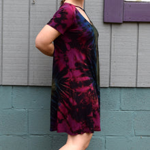 Load image into Gallery viewer, Planetary Daze Rayon/Spandex Tee Shirt Dress, Size Small