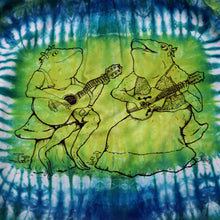 Load image into Gallery viewer, Folk Toads Back Print Tie Dye Button Down Shirt, Size Unisex Medium
