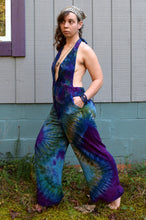 Load image into Gallery viewer, Olive Blues Covertible Top Jumpsuit, Size Medium