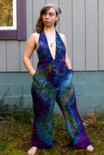 Load image into Gallery viewer, Olive Blues Covertible Top Jumpsuit, Size Medium