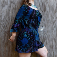 Load image into Gallery viewer, Sapphire Sunburst Rayon Romper, Size Junior's Large