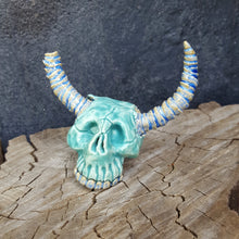 Load image into Gallery viewer, MinceMeister Skull in Entombed Turquoise
