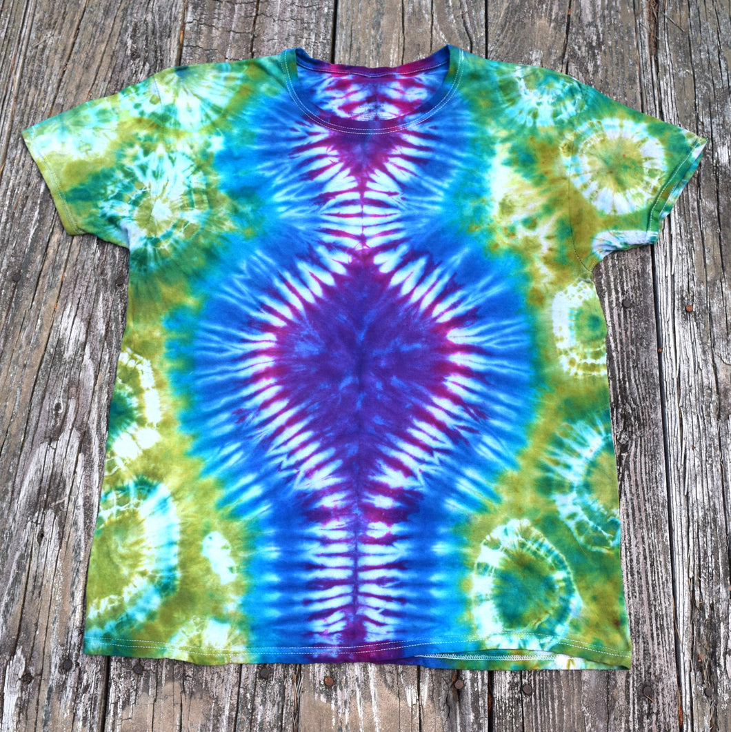 Spring Mix Tie Dye Crew Neck T-Shirt Collection in Small, Medium or Large