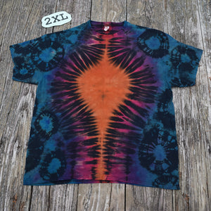 Soundside Sunset  Tie Dye Crew Neck T-Shirt Collection in Large, XL or 2XL