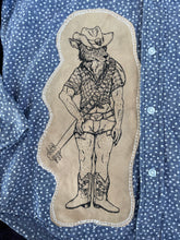 Load image into Gallery viewer, Folk Singin’ Animals Patched Button Down Shirt, Medium
