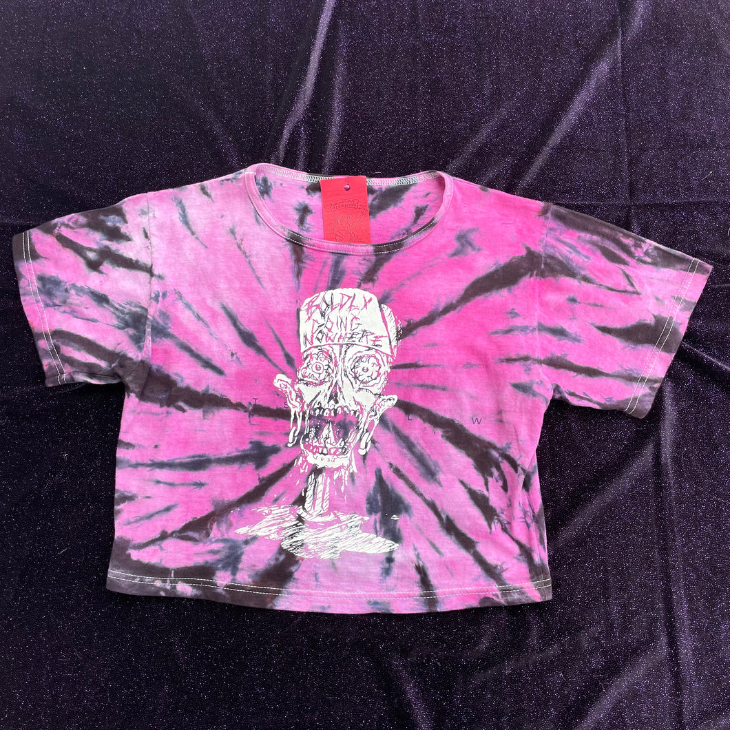 Boldly Going Nowhere Tie Dye Crop Top, Size Small