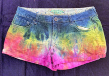 Load image into Gallery viewer, Tie Dye Short Shorts, 36” Waist
