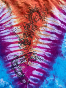 Skankin Skater Tie Dye Tank Top, Medium