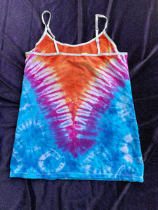 Skankin Skater Tie Dye Tank Top, Medium