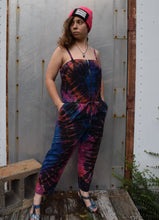 Load image into Gallery viewer, Dark Rainbow Cotton Zip-Up Jumpsuit Size 2
