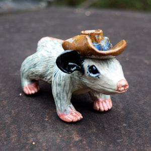 Clarissa the Cowpoke Opossum