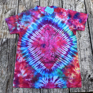 Cat Dragon Tie Dye Tee Shirt, Size Unisex Small