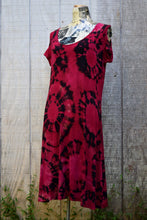 Load image into Gallery viewer, Berry Punch Rayon Dress with Shoulder Cutouts, Size Extra Large
