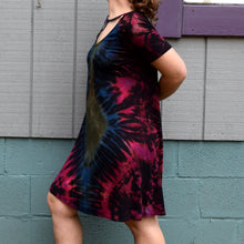 Load image into Gallery viewer, Planetary Daze Rayon/Spandex Tee Shirt Dress, Size Small
