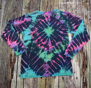 Dumpster Diner Tie Dye Long Sleeve Tee Shirt, Size Unisex Small