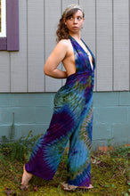 Load image into Gallery viewer, Olive Blues Covertible Top Jumpsuit, Size Medium
